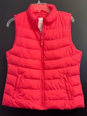 GAP Quilted Puffer Vest - Coral Pink